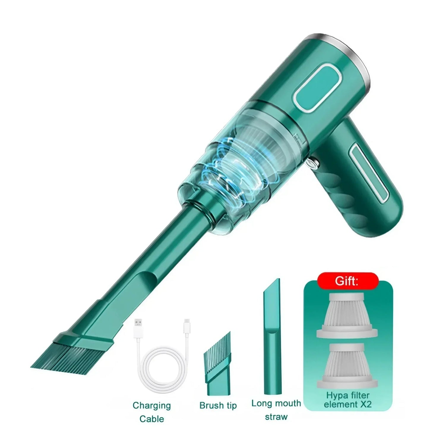 Bärbar Hem- och Bildammsugare