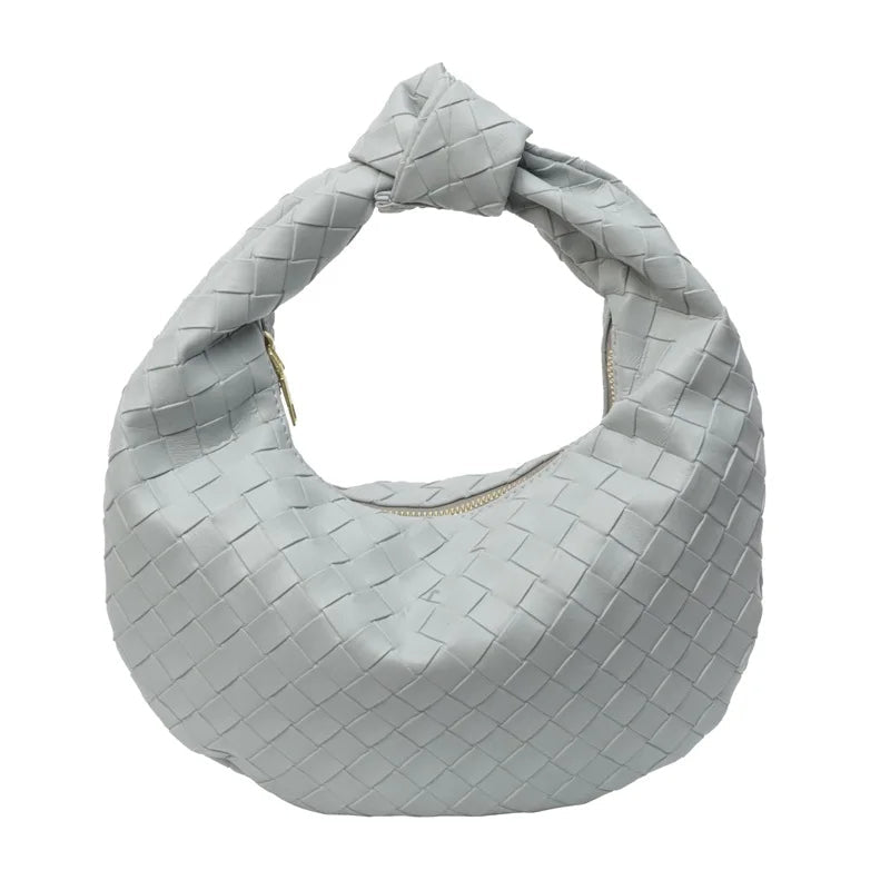 Handväska Vegansk Läder Vävda Axeltassen