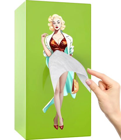 Flygande kjol vävnadslåda