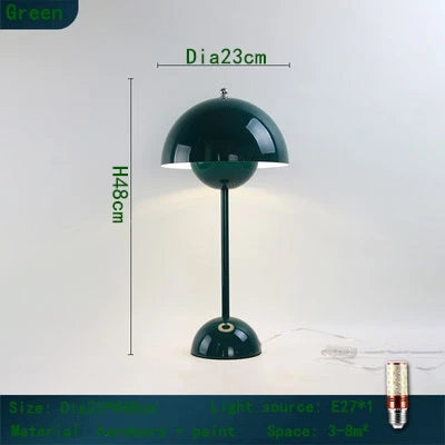 Minimalist Blomkruka Portabel Svamp Bordslampa