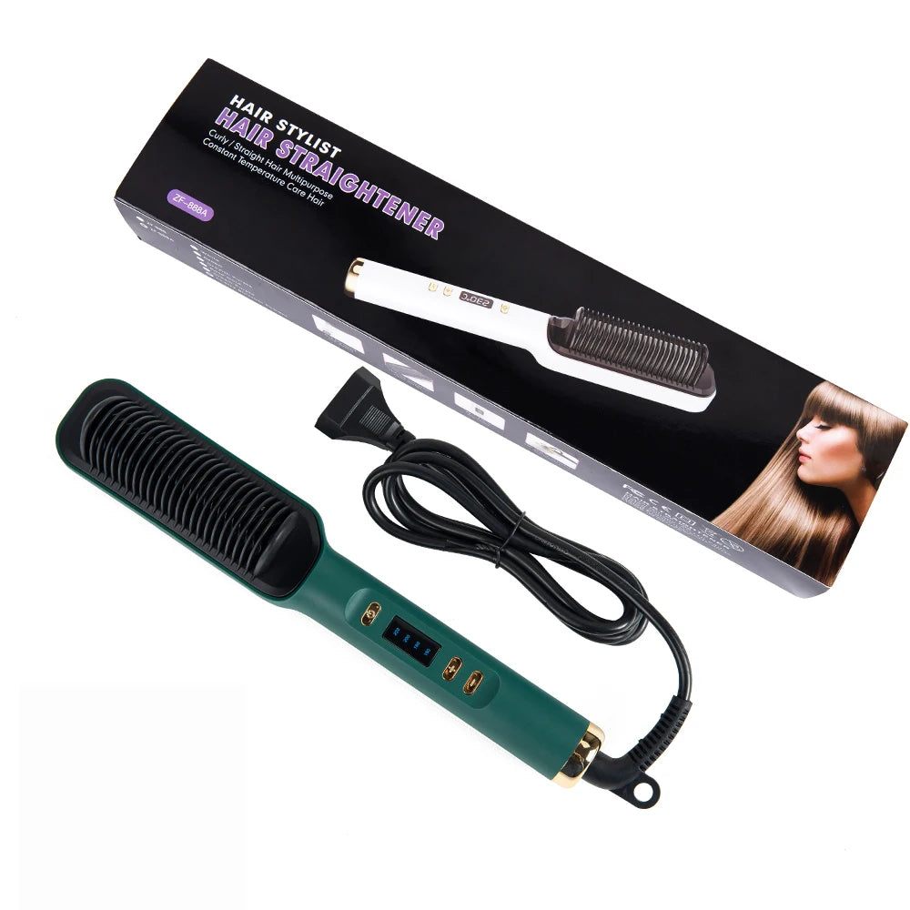 Elektrisk värmecomb rak-och-locktång