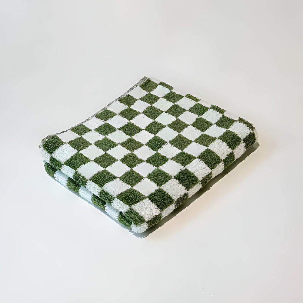 Retro Checkmate Bomull Handduk