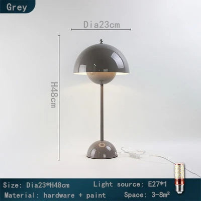 Minimalist Blomkruka Portabel Svamp Bordslampa