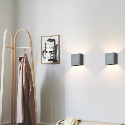 Vägglampa Modern Svart Aluminium LED Lampa