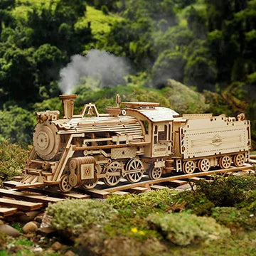 Trämodell järnväg - Timmars byggande roligt med 3D trämodell järnväg