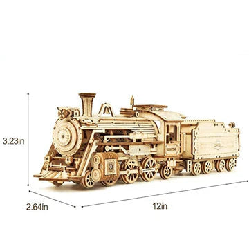 Trämodell järnväg - Timmars byggande roligt med 3D trämodell järnväg