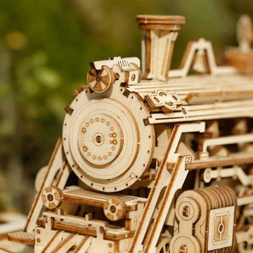 Trämodell järnväg - Timmars byggande roligt med 3D trämodell järnväg