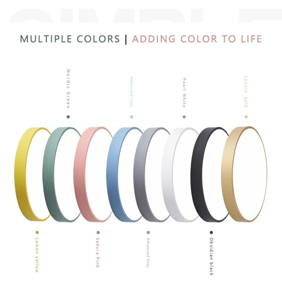 Skandinavisk Trä Macaron Cirkulär Taklampa