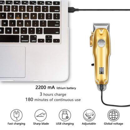 3-i-1 Professionell Hårklippare Kit