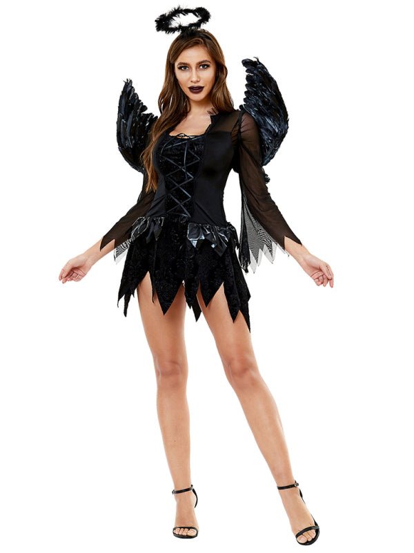 Kvinnors Halloweenkostym | Mörk Ängel