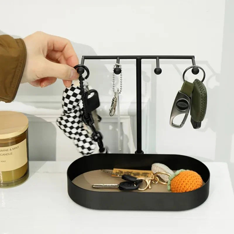 Liten Hallway Organizer Tray - Miljövänlig Metalls Stil