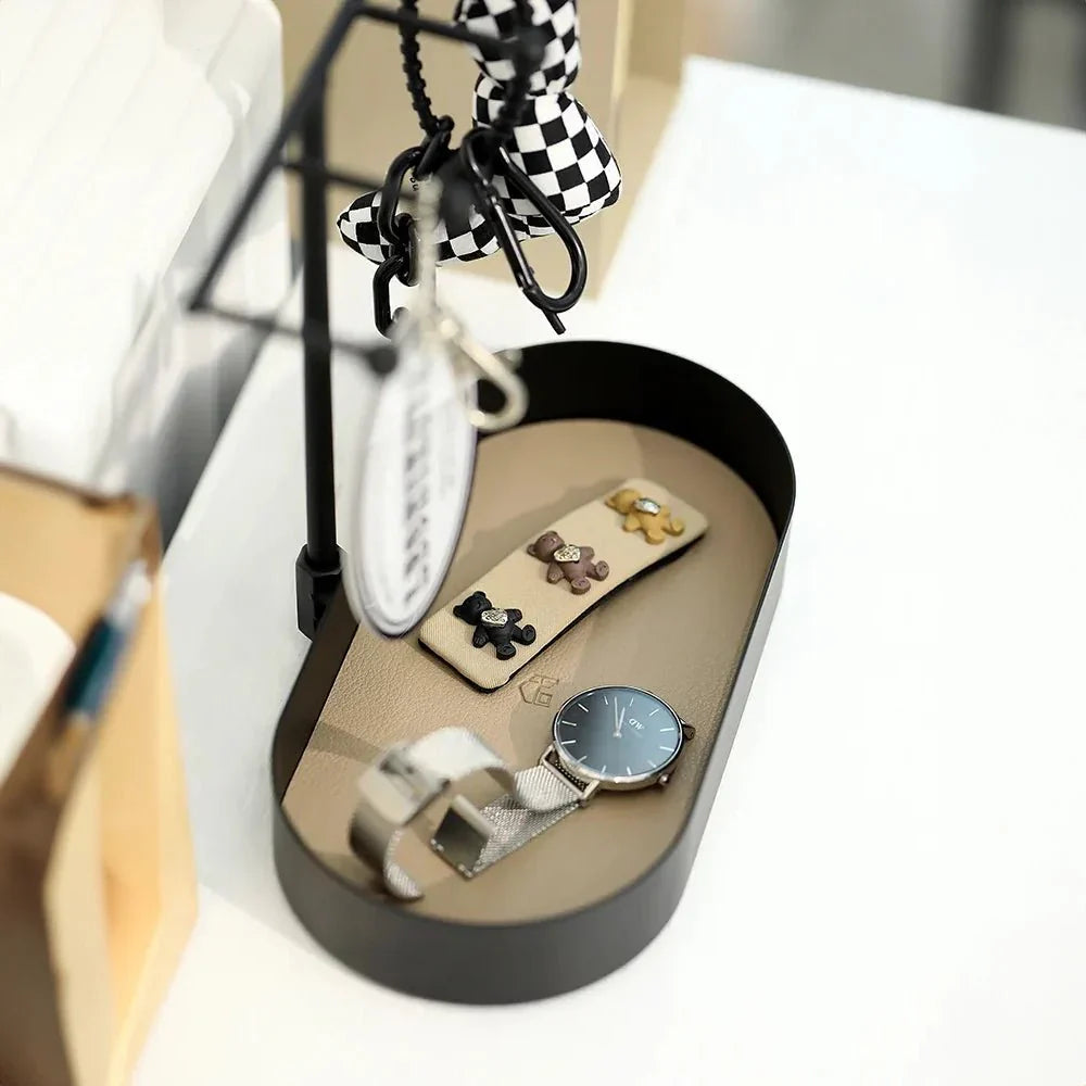 Liten Hallway Organizer Tray - Miljövänlig Metalls Stil