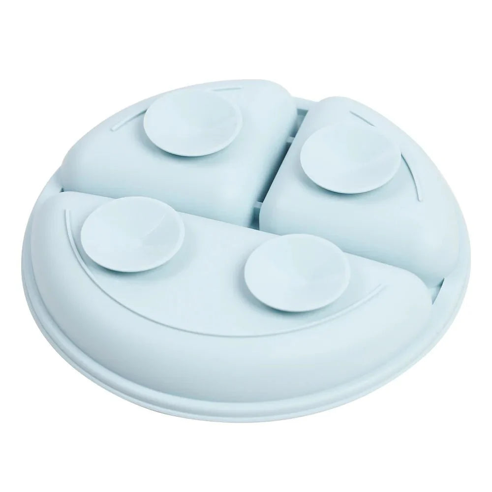 Happymeal Set - Färggarn silikonservis för säker och oberoende ätande