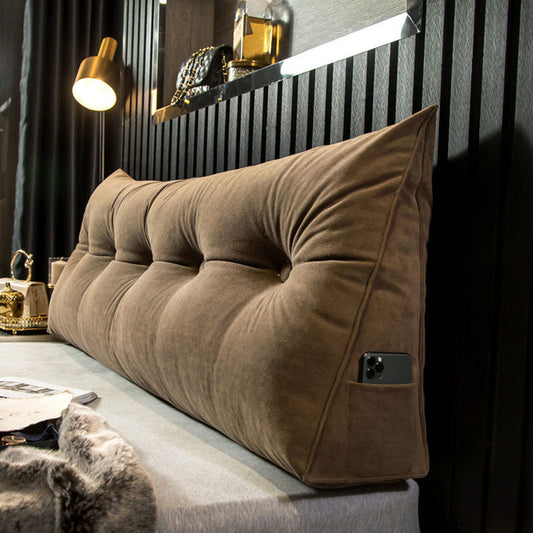 RoyaleGlow Lyxig Wedge Kudde - Ergonomiskt Stöd för Säng & Soffa