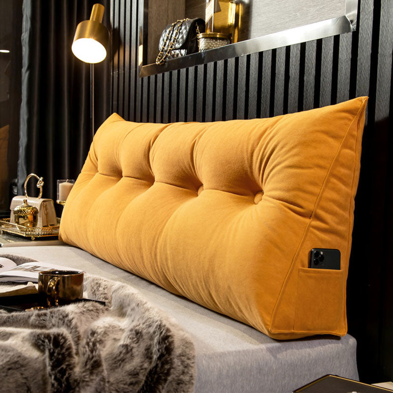 RoyaleGlow Lyxig Wedge Kudde - Ergonomiskt Stöd för Säng & Soffa