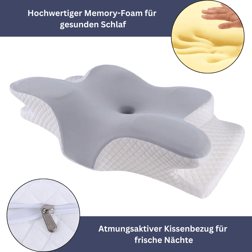 Health Pur Pillow - Ergonomiskt kuddar av minnesskum för att lindra nack- och axelsmärtor