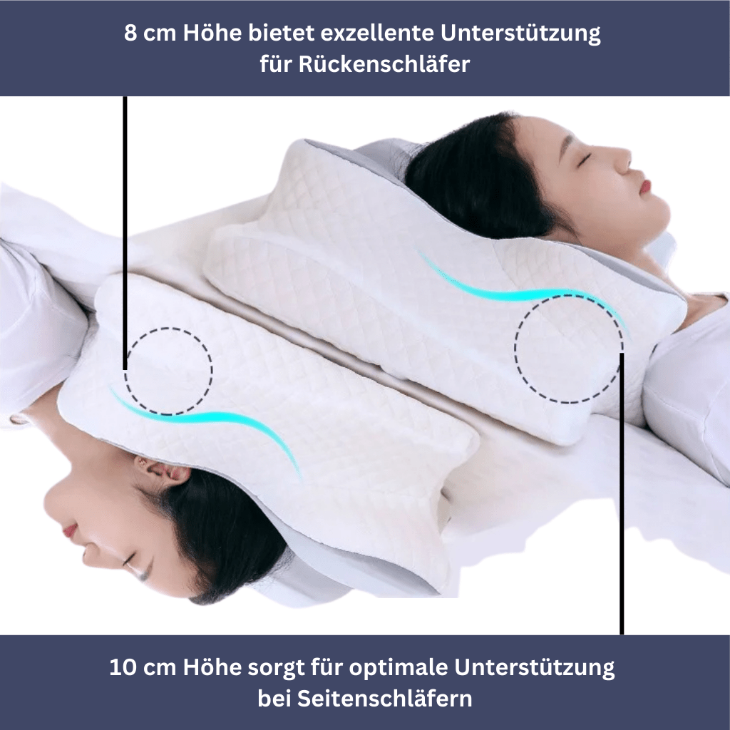 Health Pur Pillow - Ergonomiskt kuddar av minnesskum för att lindra nack- och axelsmärtor