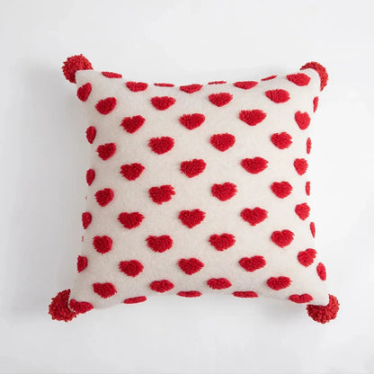 Hjärta Design Valentins Kudde i Plysch Terry Cloth
