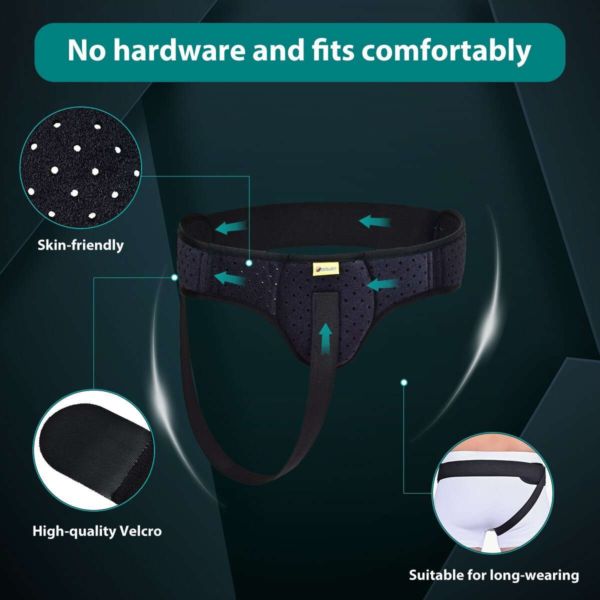 HERNIOCARE – Bältet för stöd vid bråck för smärtlindring och komfort