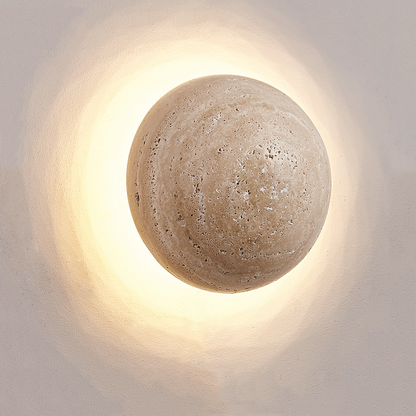 Noordisk crèmekolore vägglampa