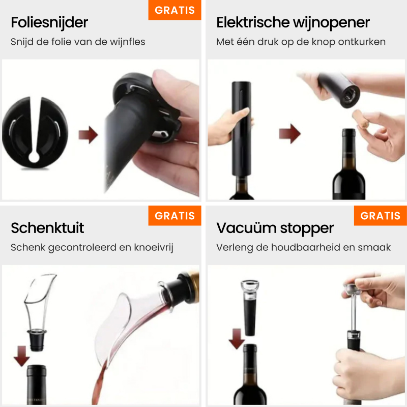 Carvallo - Elektrisk vinöppnare av lyxklass