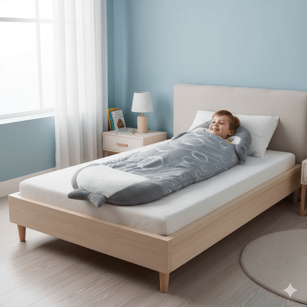 HUGSLEEPERS – 2-i-1 Mjukisdjur &amp; Sovsäck för Barn