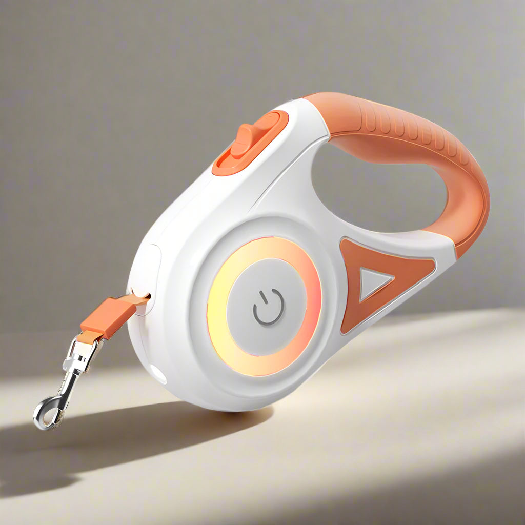 Luxora Utdragbar Hundkoppel med LED-lampa och Komforthandtag