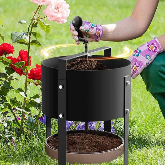 Carvallo Bodenzeef TerraSift Pro | Ergonomisk & Effektiv | För jord, kompost & sand | Metallram