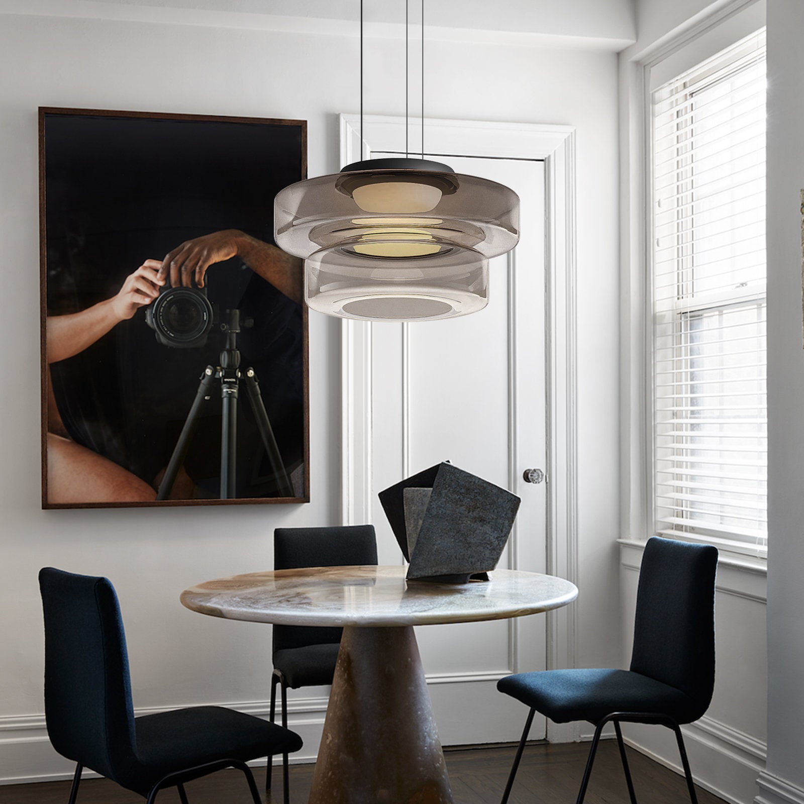 LumiCraft - Glaspendelamp i Bauhaus-stil
