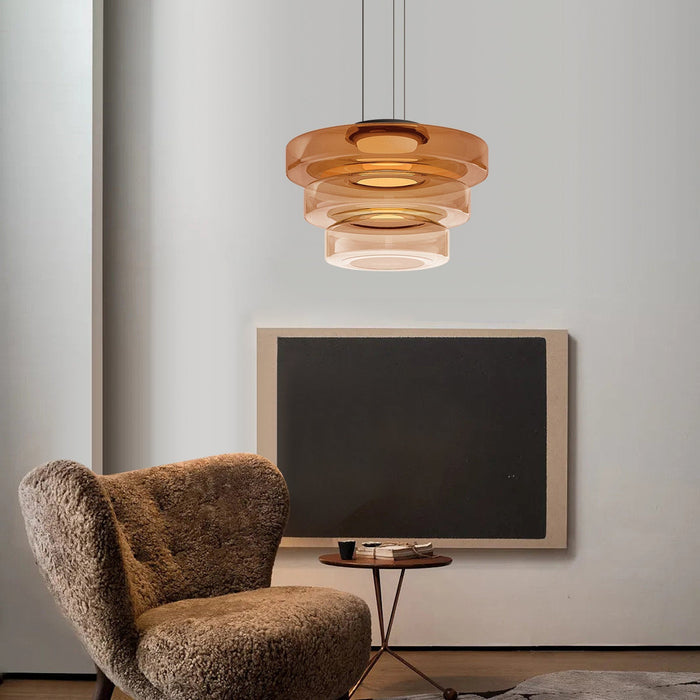 LumiCraft - Glaspendelamp i Bauhaus-stil