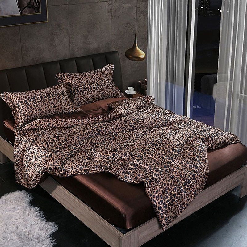 Elegant Comfort Set (4 delar) satin/bomull sängkläder - 2x örngott - lakan