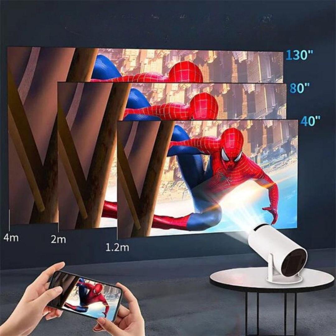 Hemprojektor med 4K-stöd och WiFi