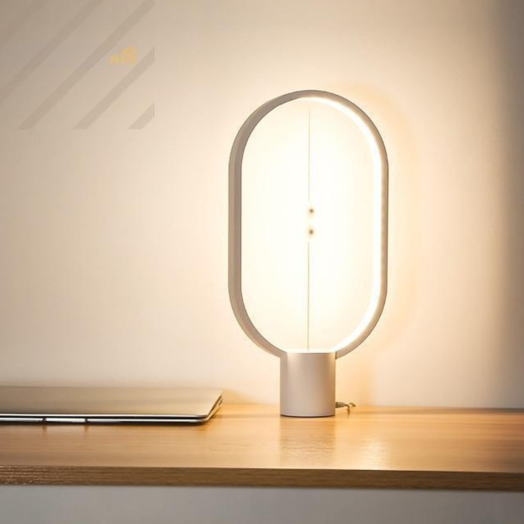 Trä Bordslampa med Magnetisk Strömbrytare Ljus