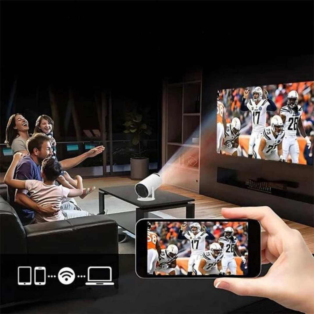 Hemprojektor med 4K-stöd och WiFi