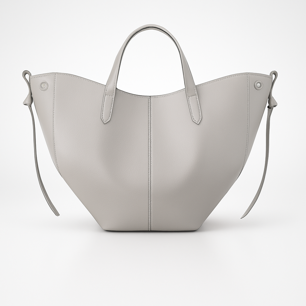 Läder Tote Bag i klassisk minimalistisk stil