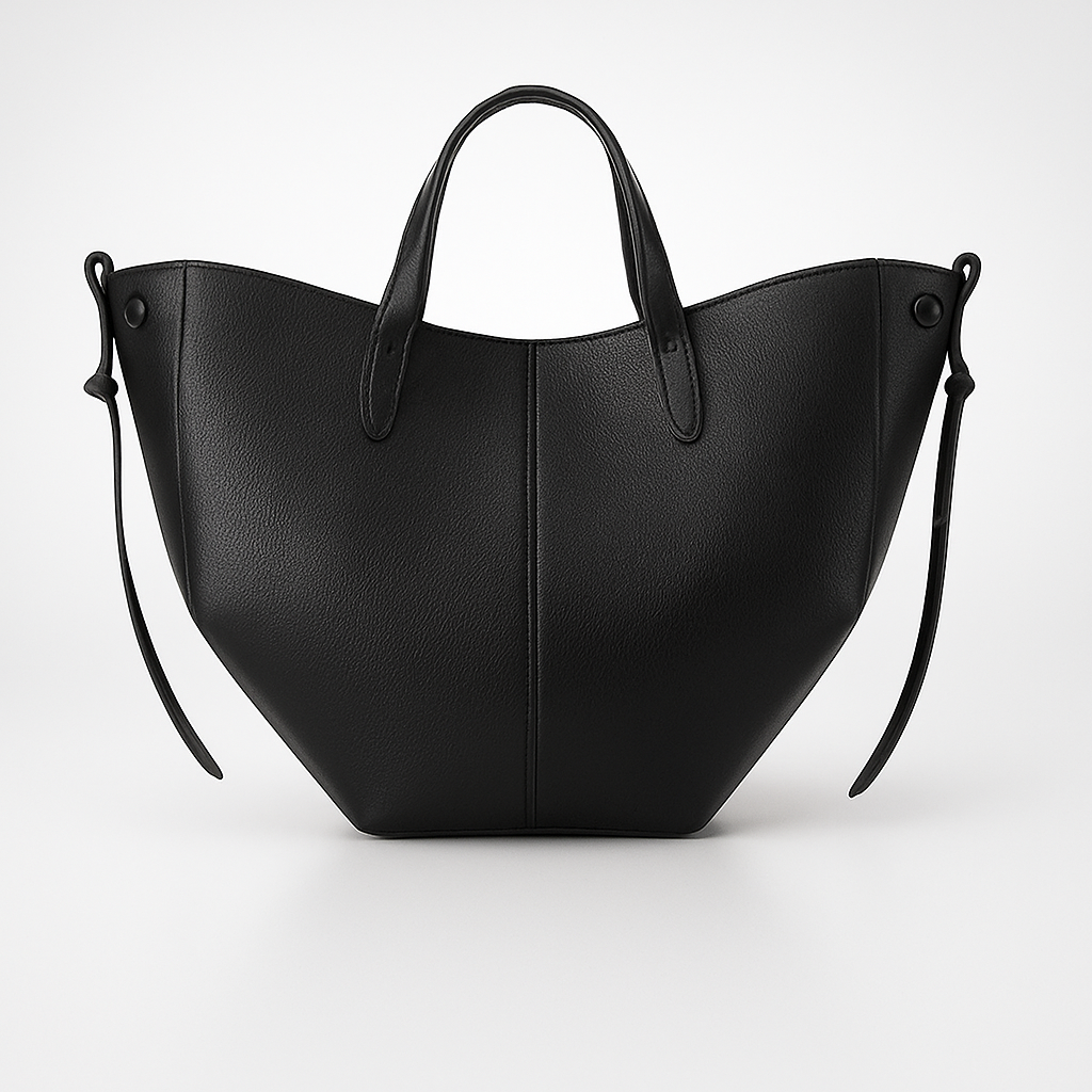 Läder Tote Bag i klassisk minimalistisk stil