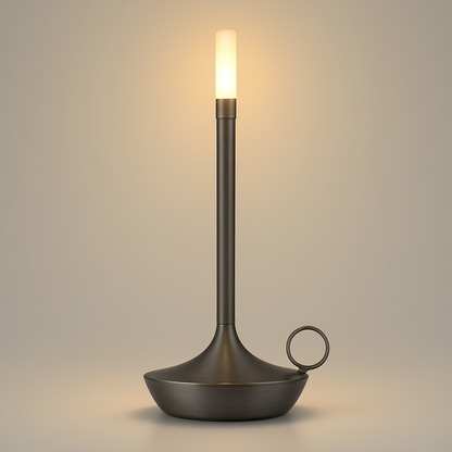 Bordslampa Med Brassy Finish LED Uppladdningsbar Lampa