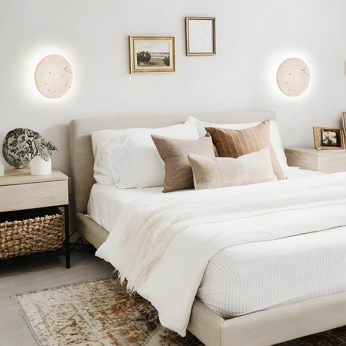 Stein LED Vägglampa – Dekorativ belysning med stonutseende för vardagsrum och hall