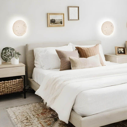 Stein LED Vägglampa – Dekorativ belysning med stonutseende för vardagsrum och hall