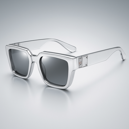 Svarta Fyrkantiga UV-skyddande Solglasögon