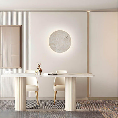 Stein LED Vägglampa – Dekorativ belysning med stonutseende för vardagsrum och hall