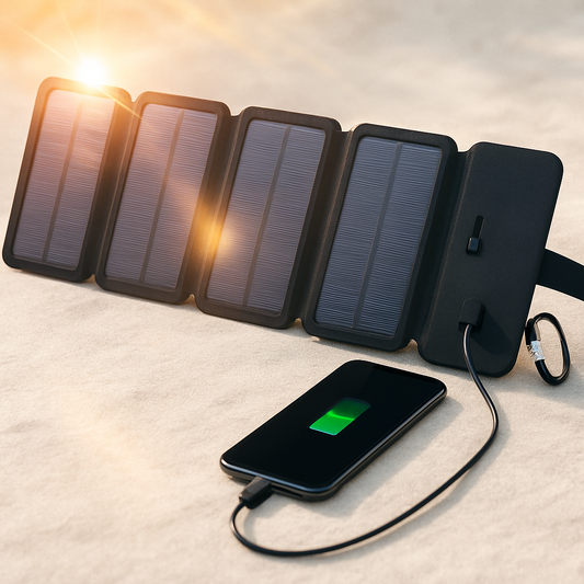 Solfjärrkontroll för vandring och camping