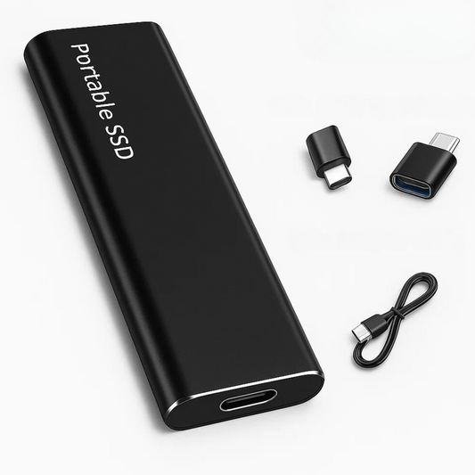 Bärbar SSD med USB-C Snabb Dataöverföring