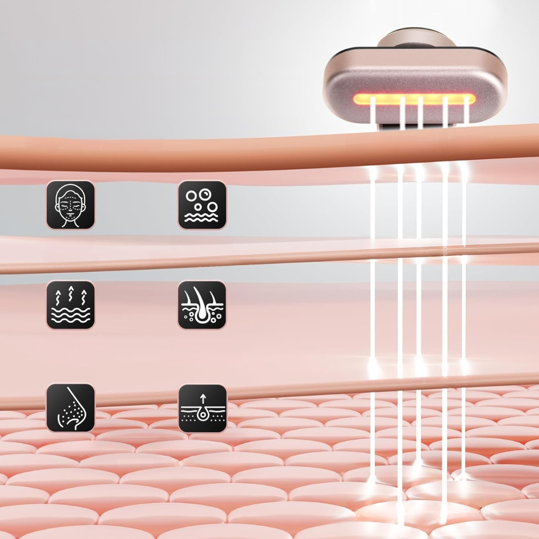 Facial Wand Röd Ljus Hudterapi Verktyg