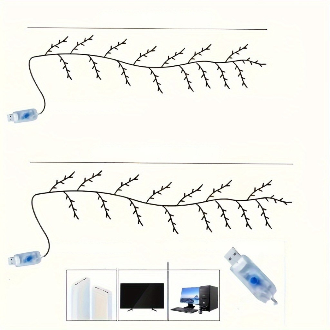 Vägglampor med LED-videokvistsdesign