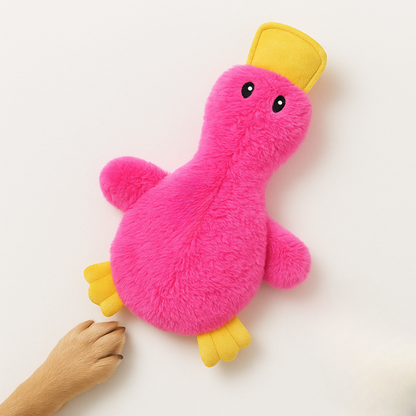 Hund Tugga Leksak Plysch Anka med Squeaker