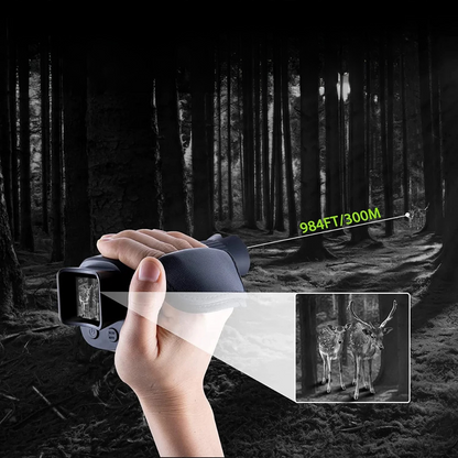 Nattvisionskamera med infraröd zoomlins