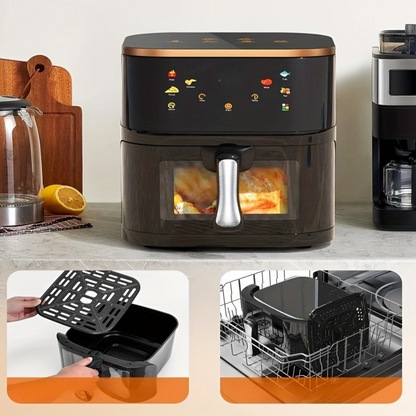 Stort Digitalt Rostfritt Stål Air Fryer Ugn