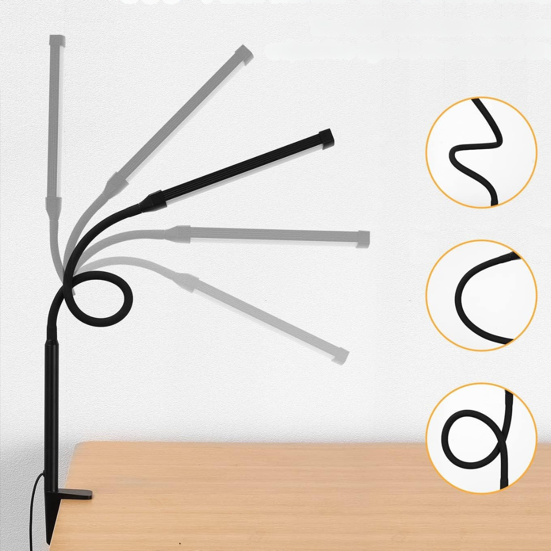 LED Skrivbordslampa med Justerbar Metallarm