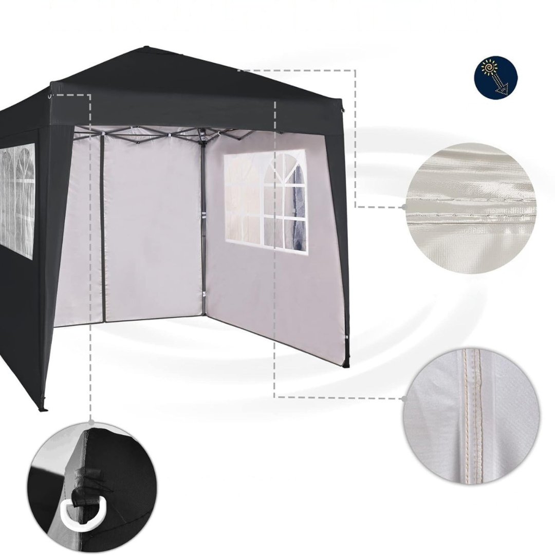 Utomhus Vattentät Paviljongtält med Sidor